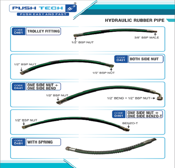 Push Tech - HYDRAULIC RUBBER PIPE